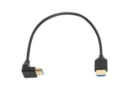 Cabo De Interface Multimídia Hd De 90 Graus Para Laptops Com 8k 48gbps Placado A Ouro Flexível