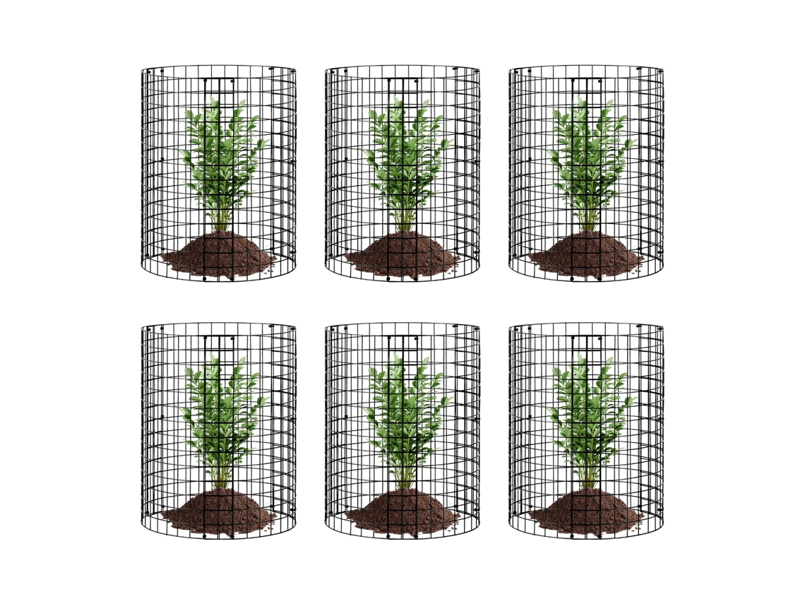 Protetor de Plantas 6 Pack de Animais 12 6 Polegada de Diâmetro. Gaiola para Planta de Metal X 14Polegada H VEVOR