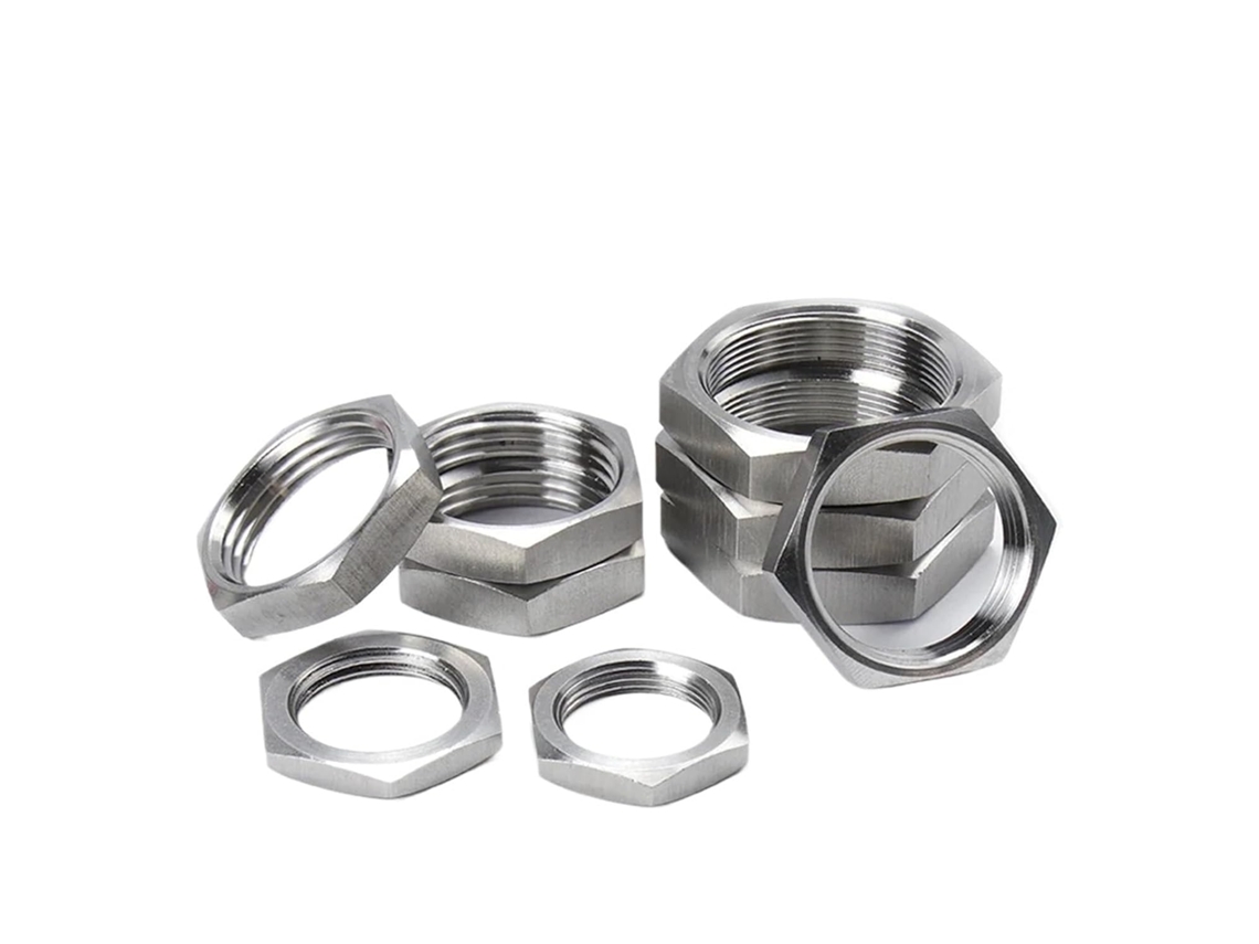 Porca Sextavada De Aço Inoxidável M4 M5 M6 ~ M30 304/316, Fina, Raiz