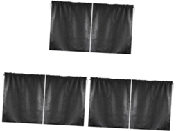 Conjunto de 3 cortinas divisórias pré-embutidas para carros, com proteção solar.