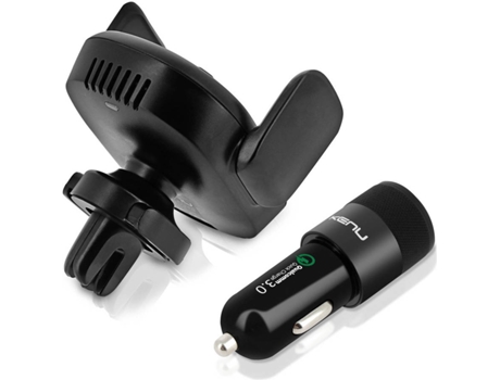 Suporte e Carregador KENU Qi 10 W Preto