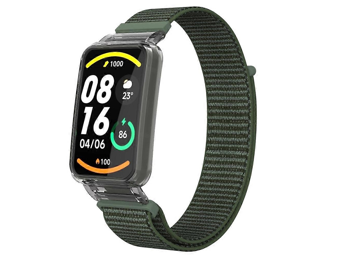 Capa Protetora Integrada Em Policarbonato Para Xiaomi Mi Band 7 Pro + Pulseira De Nylon.