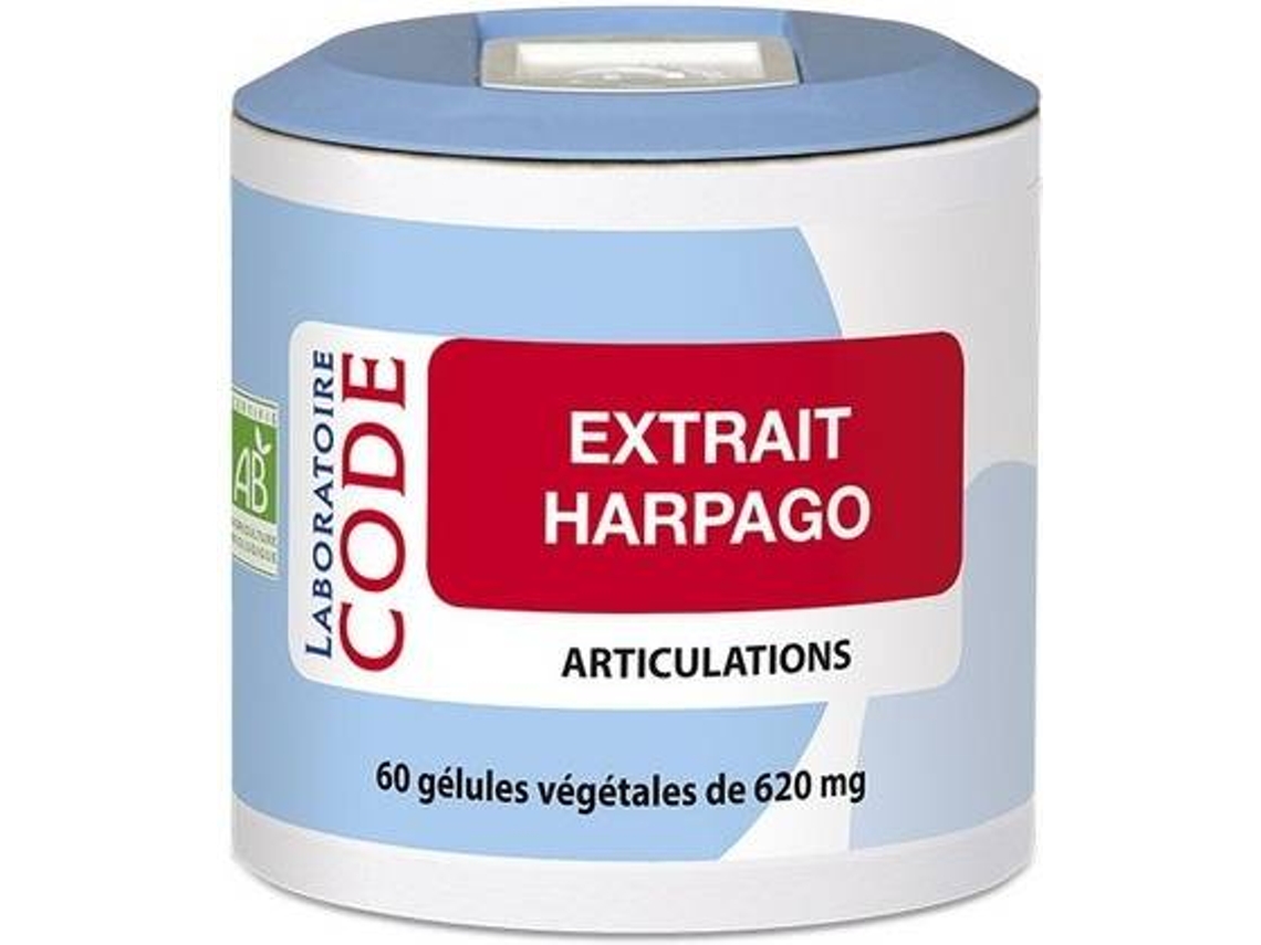 Suplemento Alimentar LABORATOIRE CODE Extrato Â De Harpago Titulado A % De Harpagoside (60 cápsulas de 620mg)