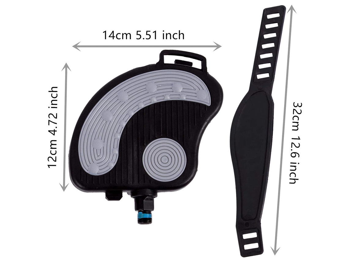 Pedais Business para bicicleta, com clipes de dedo e cintas antiderrapantes | S/MARCA