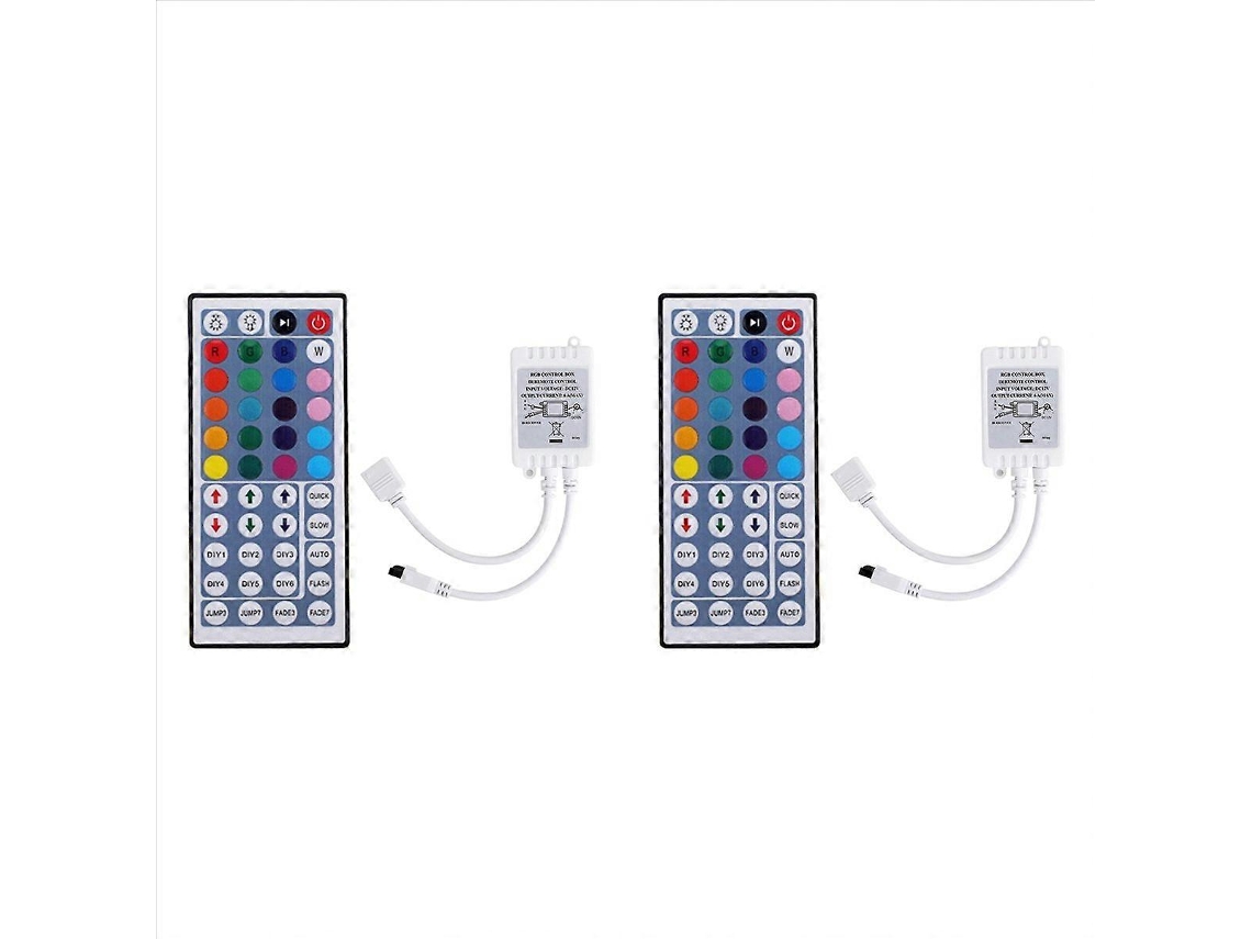 Controlador Led Dc12v + Controle Remoto De 44 Teclas - Caixa De Controle Rgb_glo