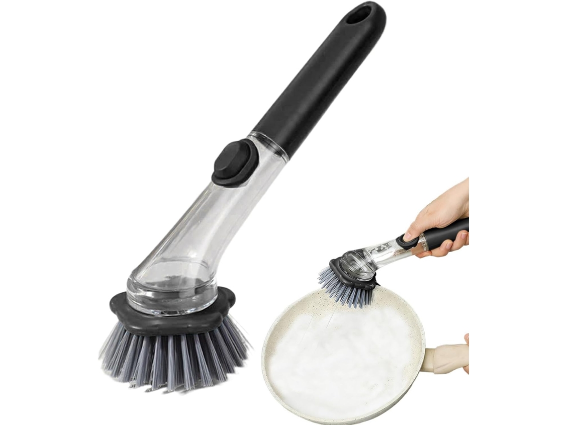 Escova De Lavar Louça Antiderrapante Com Cabo