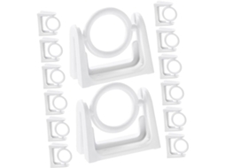 Conjunto De 30 Suportes Adesivos Para Varão De Cortina Conjunto De 30 Suportes Adesivos Para Varão De Cortina, Ganchos De Plástico Auto