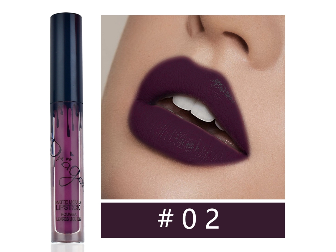 Pintalabios De Metal Mate Para Mulher Impermeável De Longa Duração Maquiagem Labial (02 Kourt)