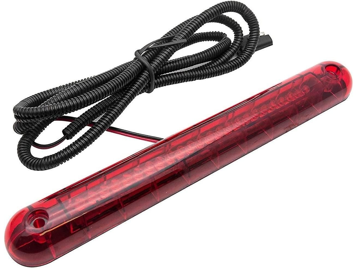Luz De Stop Elevada Com 24 Leds, 12v, Vermelha
