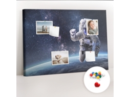 Painel De Cortiça Para Parede Astronauta Para A Sala De Estar Espelharte (70x100 Cm)