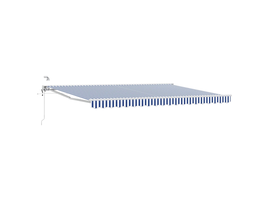 Conjunto 1 Sombra Externa Vidaxl Azul Alumínio (5 × 3,5 M)