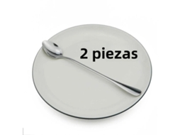 Colheres Compridas de Aço Inoxidável Coloridas, com Cabo, 15 Cm de Comprimento, na Cor Prata. MDUG (2)