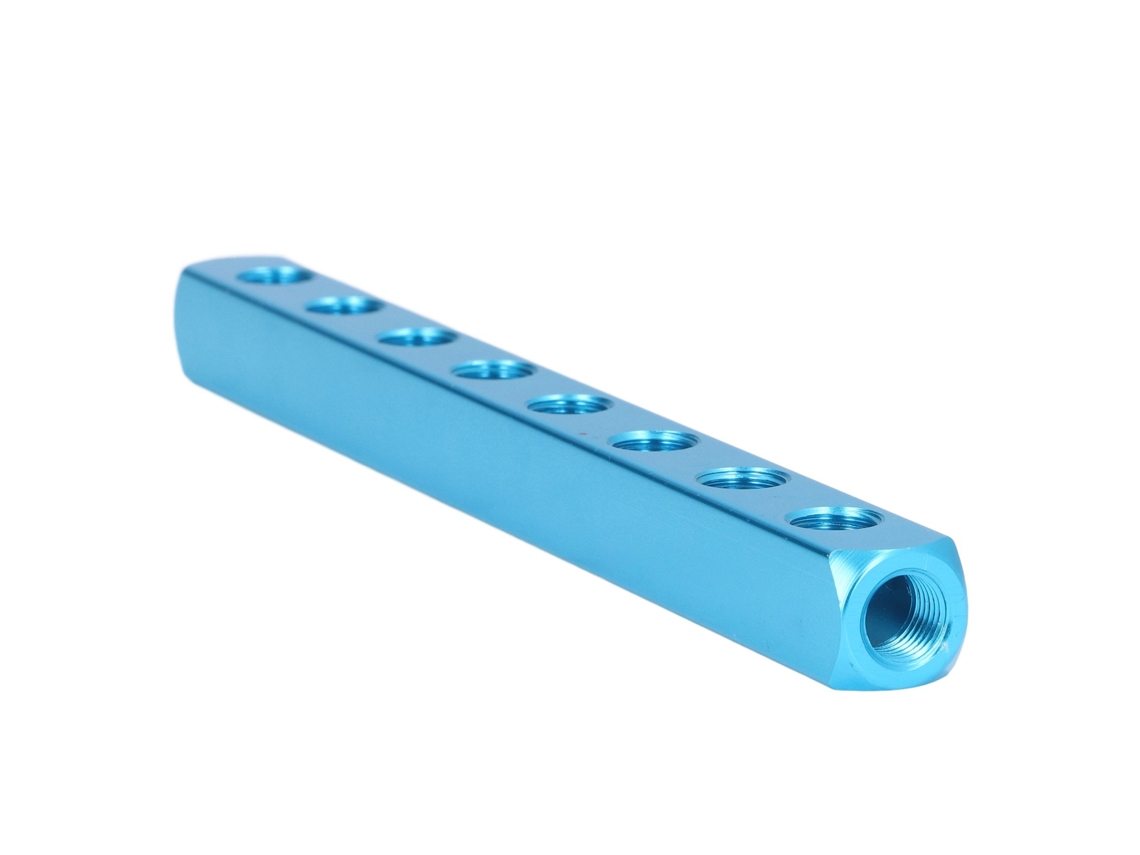 Bloco Divisor De Manifold Neumático Alumínio