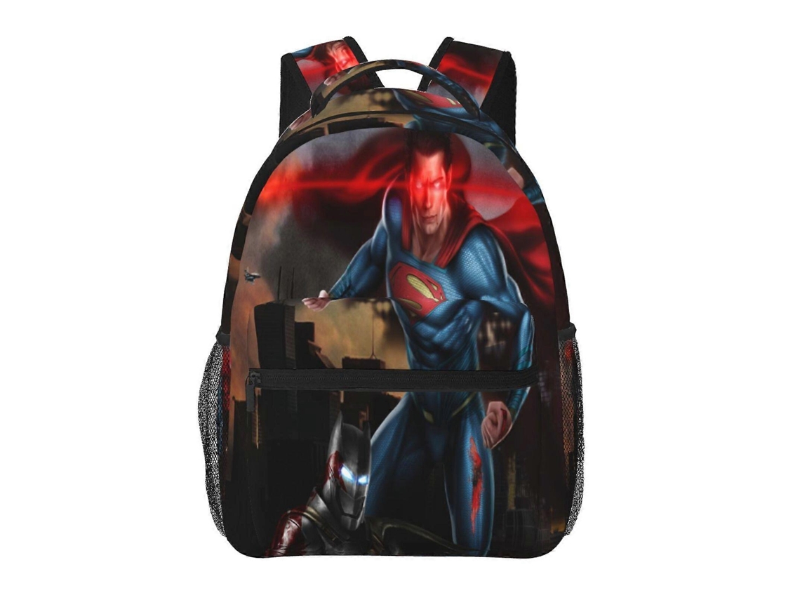 Mochila Superman H28 Para Escola E Atividades Ao Ar Livre, Leve E À Prova Dágua, Mochila Estilosa Para Estudantes E Adultos J28 Olysi Shop