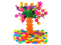 Mali conjunto Discos Interconectáveis Blocos Floco de Neve Infantil Brincadeira Educativa 500pcs