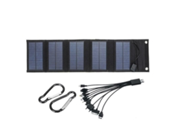 Carregador de Painel Solar Dobrável 70w com Saída 5v Dc e Porta Usb, Central Elétrica Portátil ORBITRA COMMERCE (10 Conectores)