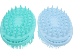 Lurelia Kit De 2 Escovas De Silicone Para Banho De Cuidado Corporal, Dupla Face, Pega Ergonómica E Massagem Suave, Uso Diário Suave