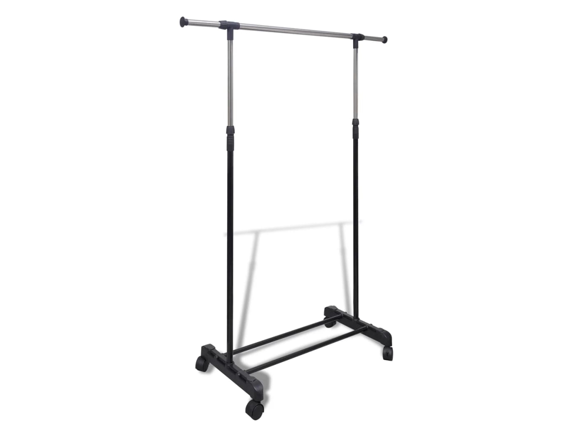 Clothes Rack, Clothes Racks Vidaxl Preto Aço Inoxidável (n/a)