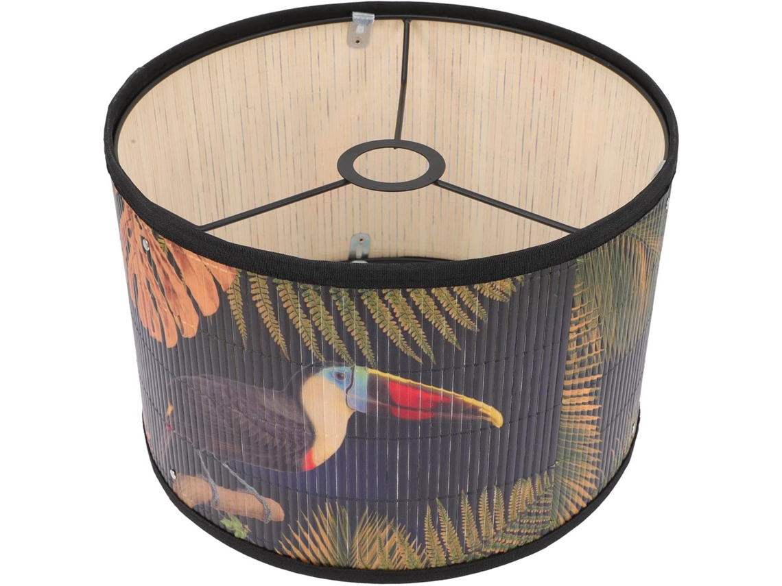 Luminária De Teto Em Bambu E Metal, Soquete E27, Decoração Encantadora.