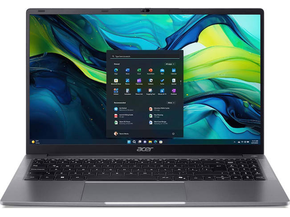 Portátil ACER Aspire Lite 15 AL15-32P-C997 (15.6'' - Intel Celeron N4500 - RAM: 8 GB - 128 GB SSD - UHD Graphics)