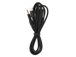Aetheria cabo de Áudio para Fones de Ouvido Type c com Controle de Volume e Microfone 1,5m Preto