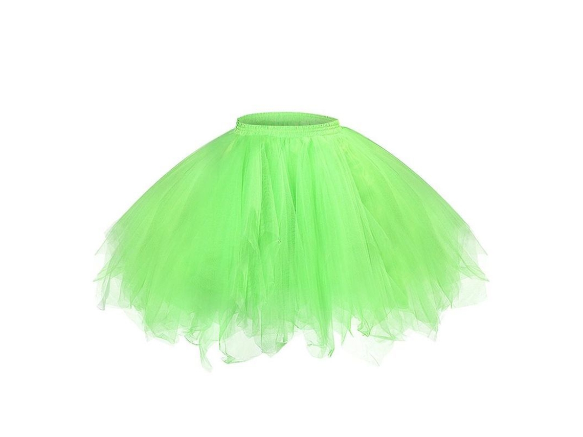 Falda Curta FEMININA FAST de Tule Mesh com Cintura Elástica para Dança Festa Praia
