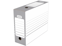Caixa de Arquivo ELBA Largura 100 Mm A4 Branco/Cinza