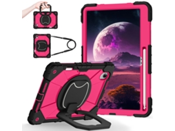 Capa Para Lenovo Idea Tab Pro Gen 2 13“ , Com Suporte Giratório E Alça Ombro, Suporte Para Caneta Integrado Rosa Choque Hexinyigjly