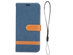 Estojo Flip LAXISCREED Iphone 12 Pro Azul Jeans