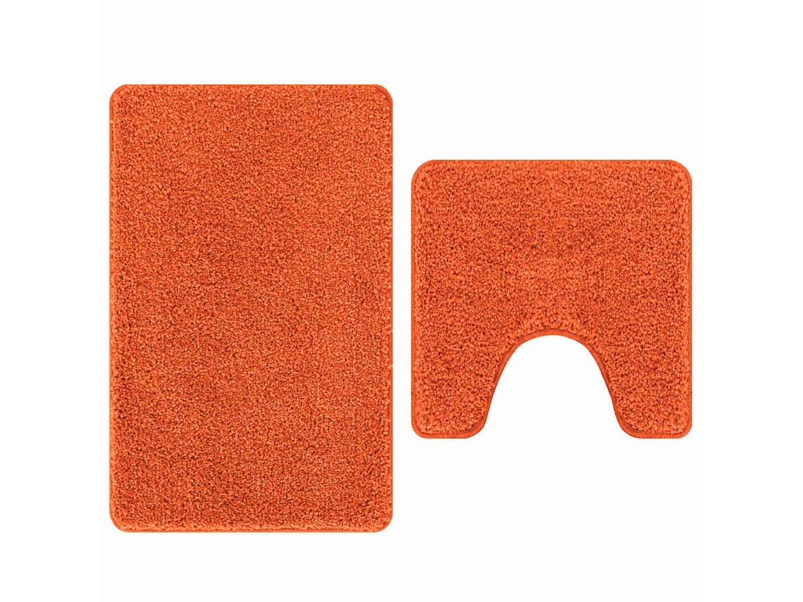 Conjunto de Tapetes de Banho Antiderrapantes 2 Pcs Laranja Pp MAISON EXCLUSIVE