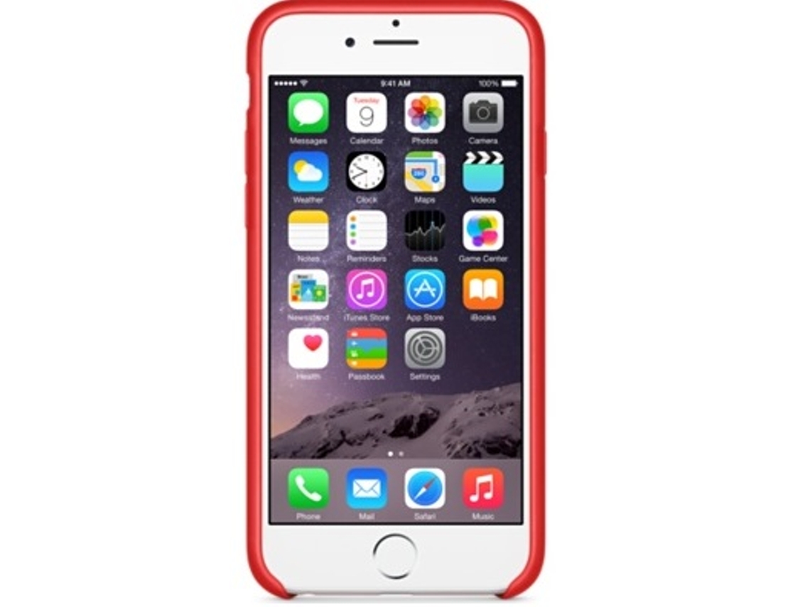 Capa em pele para iPhone 6 Vermelho