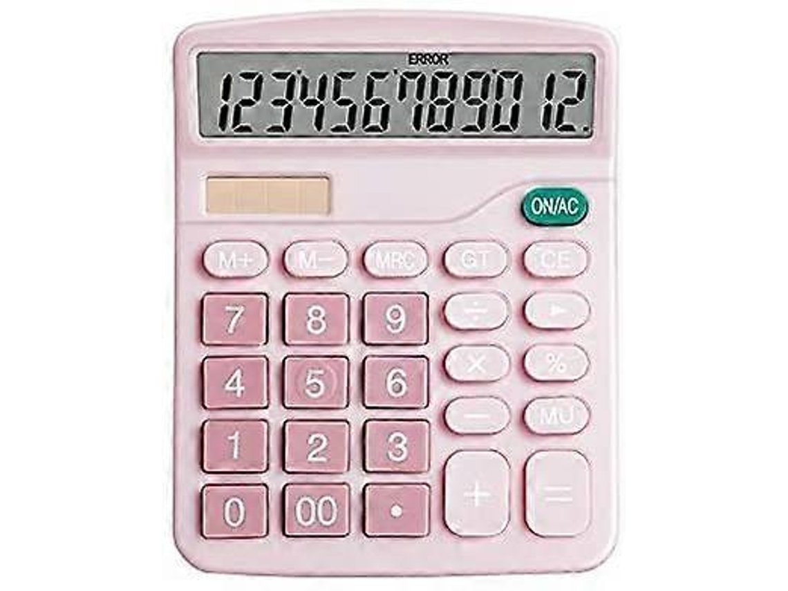 Calculadora De Mesa Movida A Energia Solar Display De 12 Dígitos Ferramenta De Contabilidade Para Escritório, Casa E Escola Slowmoose