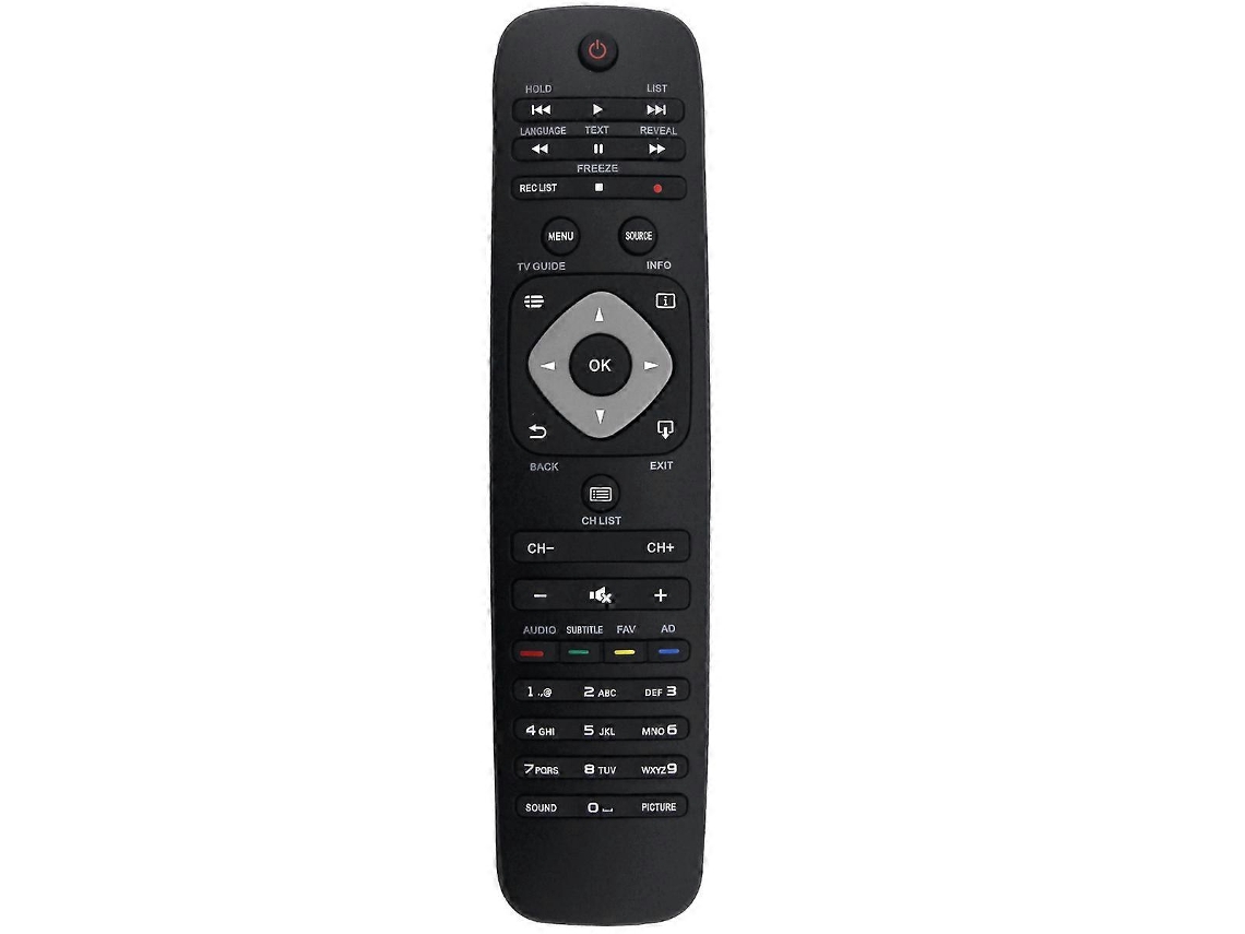 Controle remoto de substituição 42pft4001 32pht4001 compatível com TVs LED/LCD Philips 996596004544 32phs4001/12 32pht4001/12 32pht4001/60 42pft4