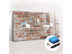 Quadro Magnético Parede De Tijolos Para O Corredor Espelharte (120x60 Cm)