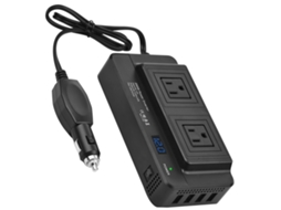 Inversor De Corriente Para Carro De 200w Dc12v Para Ac110v Com Tela Digital E Usb