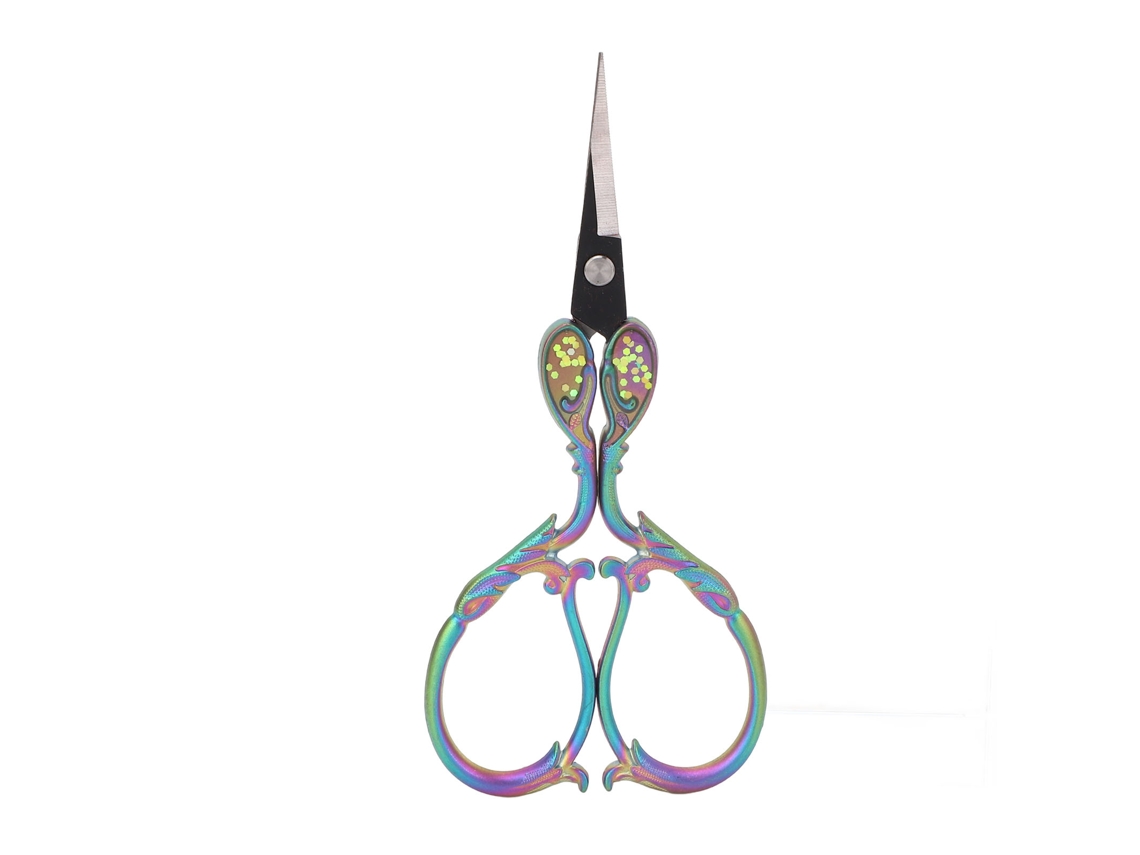 Tijeras De Costura E Bordado De Aço Inoxidável Pequenas Precisas Para Detalhes Arte Tejido Manual Ferramenta Cor Ti