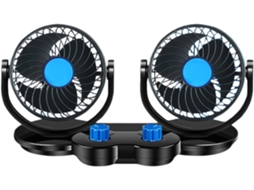 Ventilador Elétrico Para Carro, Circulador De Ar Giratório Silencioso