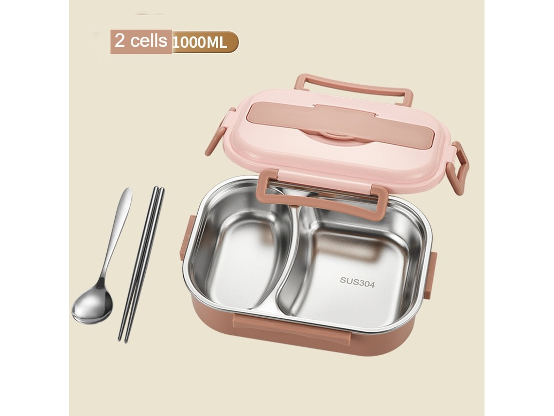 Lancheira Bento À Prova de Vazamentos para Adultos Lancheira e Talheres e Bolsa-1L LUUCOZK