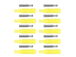Laxiscreed Conector Jack Pa De Cobre Para Banana Feminino Com Tubo Isolante E Adaptador De Pressão