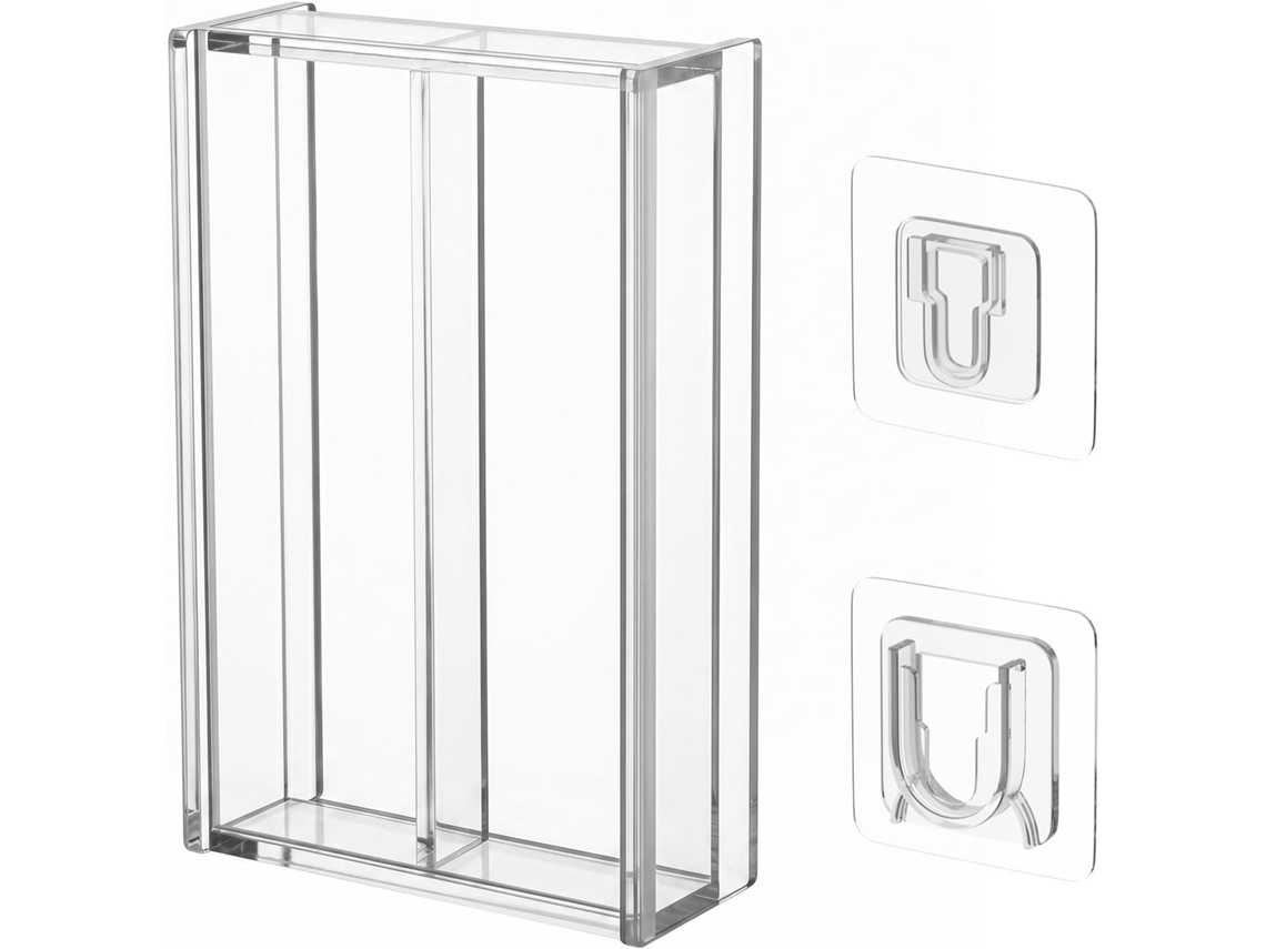 Double Support Mural Pour Manette Switch, Double Support En Acrylique Transparent 29,5 X 9,5 X 13 Cm -