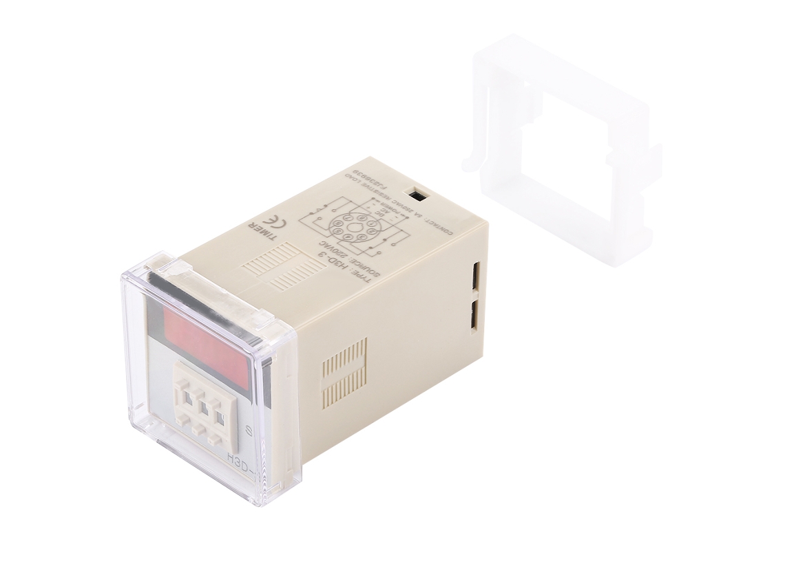 Relógio Digital Led Laxiscreed Com Temporizador De Atraso Até 999 Segundos Para 220vac