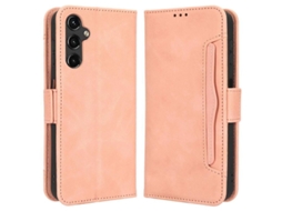2026 capa de Couro Pu para Samsung Galaxy A14 5g com Slot para Cartões e Suporte Magnético