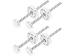 Parafusos De Metal Abs Para Substituição Hastes Roscadas Portão, 4 Peças, Para Portas E Portões De Estimação