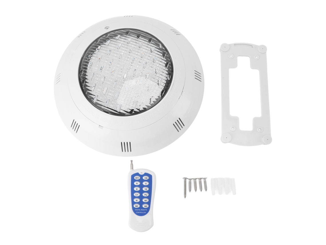 Luz Piscina Subaquática Led Rgb Controle Remoto Ip68 12v Piscinas Internas S/MARCA