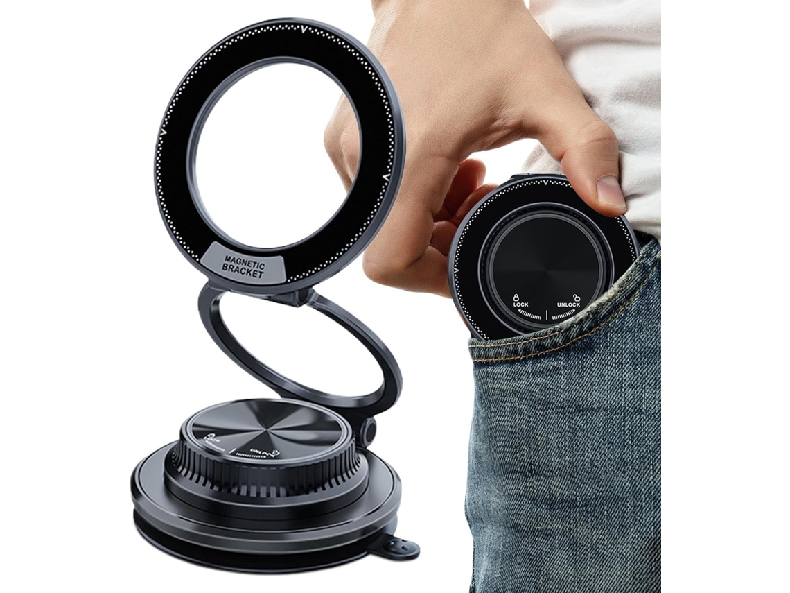Suporte Magnético para Celular de Carro Ventosa Compacta e SFUSHOS