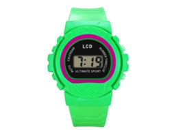 Reloj Electrónico Infantil Moda Niños Pulsera Regalo Ideal Verde
