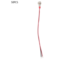 50pcs Indicador Led De Aviso Metal Ip65 Bem-8c 8mm Vermelho 12v Para Carro Modificação