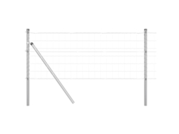 Conjunto 1 Cerca Externa Vidaxl Prateado Aço (10 X 0,4 M)