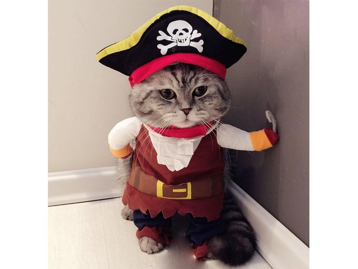 2026 traje de Pirata para Gato, Talla L, para Halloween, Navidad, Fiesta, Cosplay, Ropa Ligera Y Cómoda