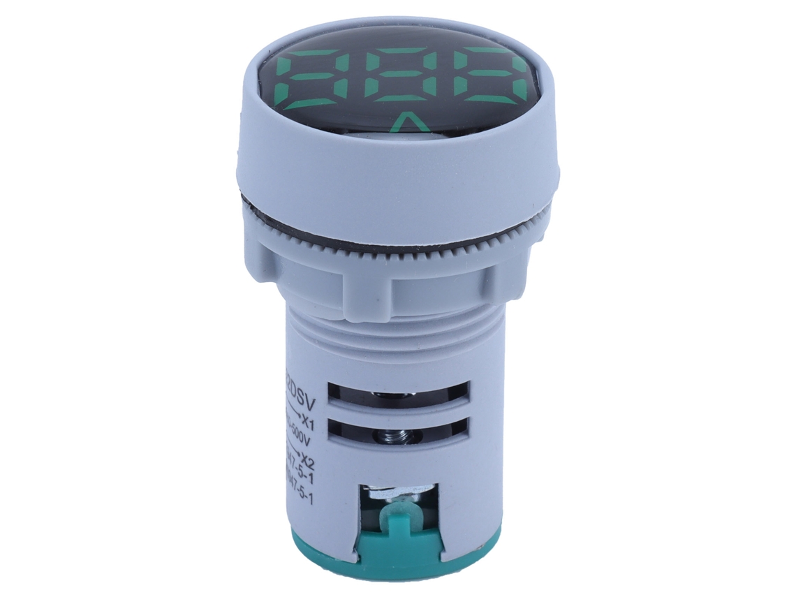 Indicador De Sinal De Tensão Digital Ad16‑22dsv Painel Medidor De Tensão Ac 60~500v Verde